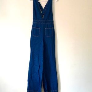 BDG overalls with deep V front.